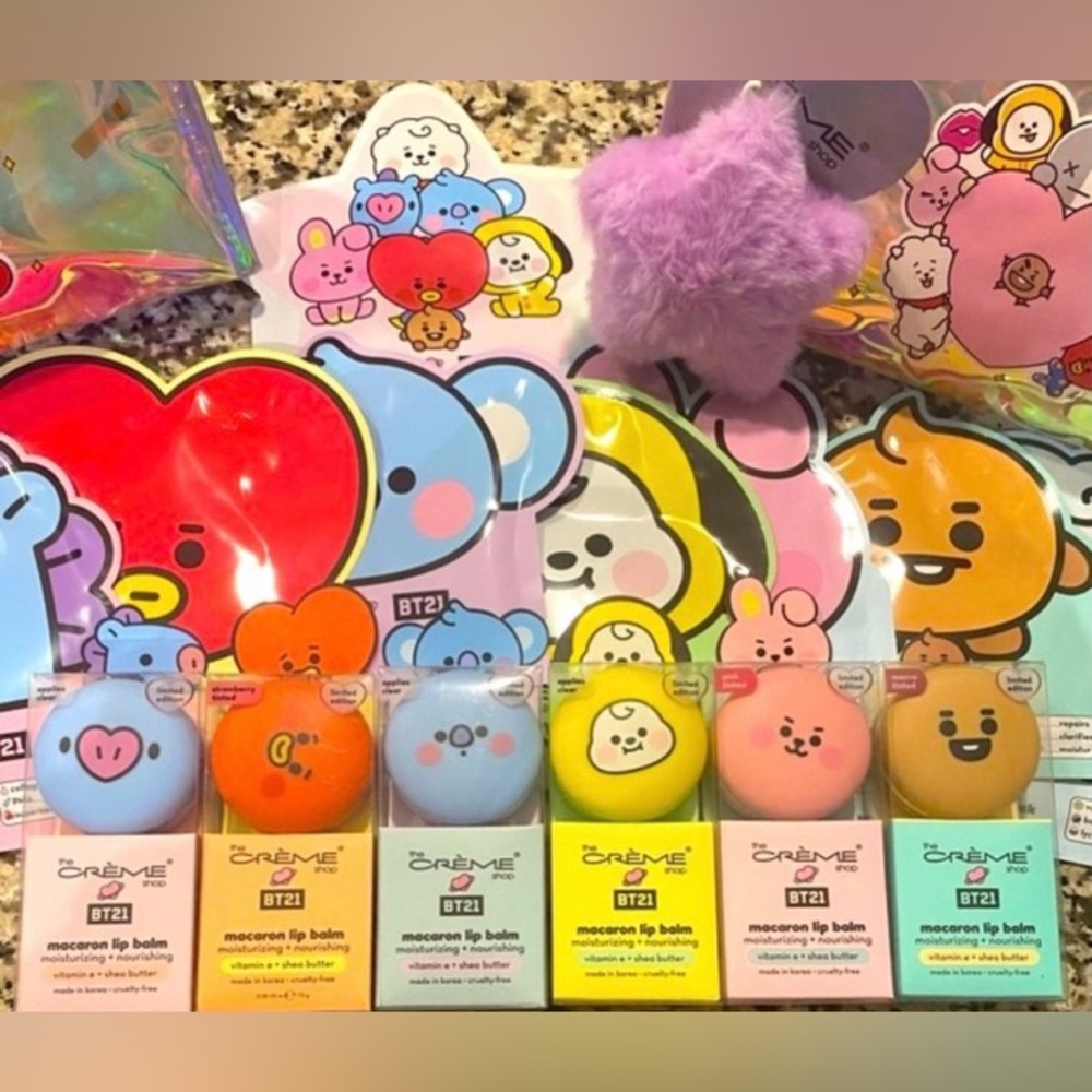 BT21 Baby Printed Sheet Mask Set with Large Travel Pouch Limited Edition NEW - Picture 13 of 14